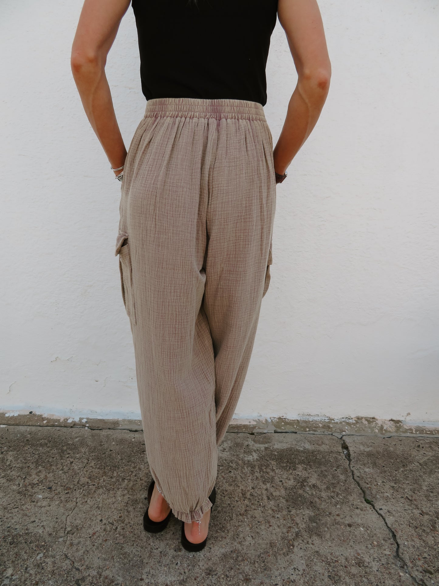 Cotton Gauze Mineral Pants