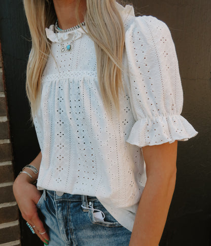 Lace Ruffle Sleeve