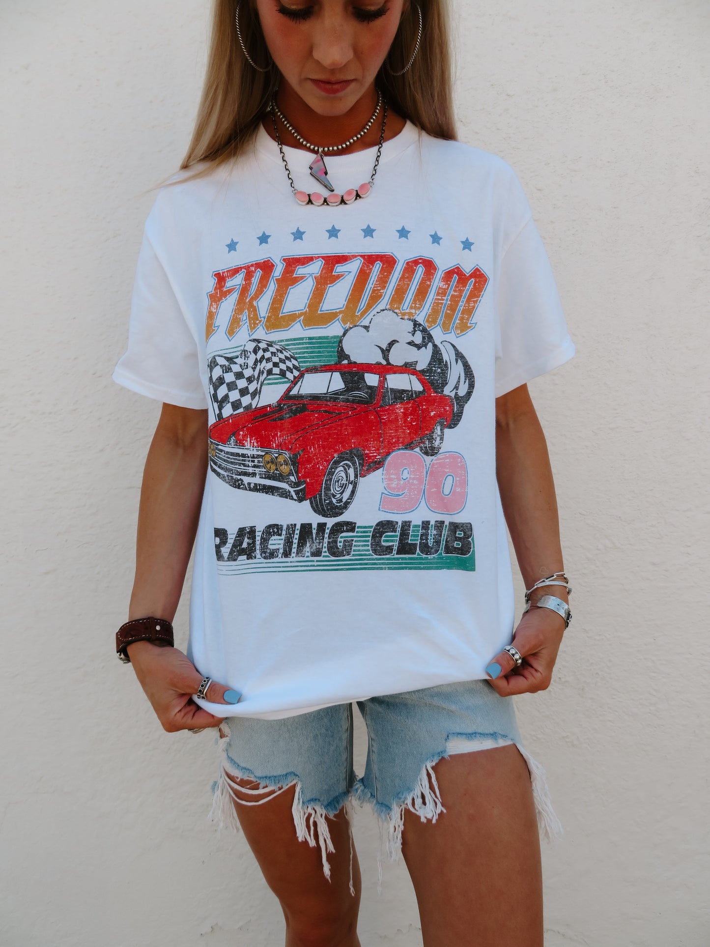 Vintage Racing Oversized Tee